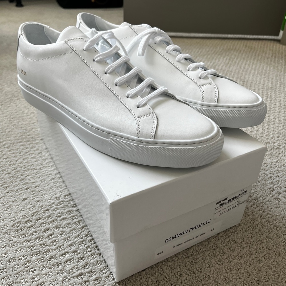 NWT Common Projects Achilles Low 43 White Leather